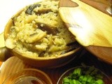 Mushroom Claypot Rice.... Monsoon Comforts