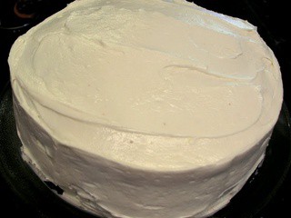Spice cake with cream cheese frosting