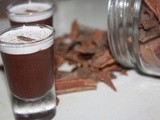Chocolate Shots with Cinnamon Cream