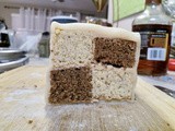 Gbbo – Coffee and Walnut (or almond) Battenberg Cake