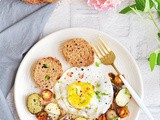 Breakfast Hash with Sunny Side Up Egg