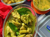 My style green chicken curry