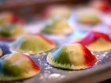 Multi-colored pasta dough