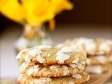 Pistachio-lemon crinkle cookies