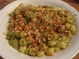 Gnocchetti di patate con broccoli, cruschi e semi di zucca