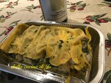 Lasagne con orata, gamberi, vongole e spinaci