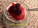 Mattonella semifreddo di yogurt alle ciliegie