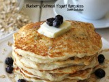 Blueberry Oatmeal Yogurt Pancakes
