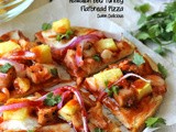 Hawaiian bbq Turkey Flatbread Pizza #SundaySupper