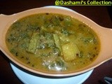 Malabar Spinach and Raw papaya curry ( Vaali Ambat )