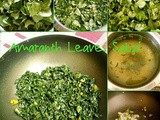 Amaranth Leaves Sabzi | Healthy Recipes