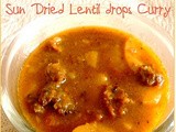 Potato and Sun Dried Lentil Drops Curry