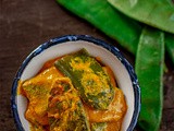 Sheemer Jhal | Bengali Shorshe Sheem | Broad Bean Curry with Mustard Paste