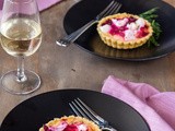 Beetroot and Goats Cheese Tarts and champagne picks for your Christmas celebrations