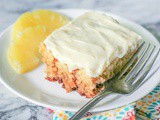Crushed Pineapple Cake {Cream Cheese Frosting}