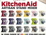 Win a KitchenAid Artisan Stand Mixer valued at $749