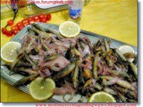 Fried atherina (smelt) with onion