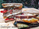 Grilled Vegetable Sandwiches with Vegan Cream Cheese