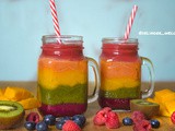 How to make Rainbow smoothie