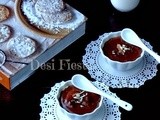 Eggless Chocolate Pudding using Custard Pd