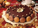 Chocolate Mousse Macaron Cake, a glamorous Dessert for Hosts with The Most