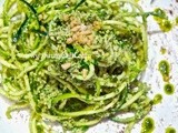 You Have Got To Be Super Natural! - Vegan Raw Zucchini Pasta with Walnut Pesto
