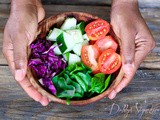 Spinach and purple cabbage salad