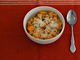 Butternut Squash and Pea Risotto