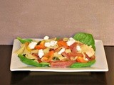 Farfalle with Chicken, Tomatoes, Onions, and Goat Cheese