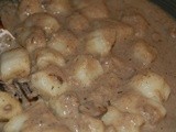 Gnocchi with Mushroom Sauce