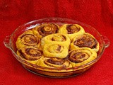 Pumpkin Cinnamon Rolls with Maple Cream Frosting