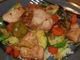 Recipe Swap: Spicy Asian Chicken with Carrots and Brussel Sprouts
