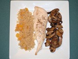 Roasted Chicken and Mushrooms with Couscous
