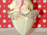 White Chocolate Ice Cream with Raspberry Swirl