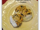 White Chocolate-Dipped Oatmeal-Cranberry Cookies