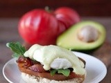 Blt Eggs Benedict with Avocado Hollandaise