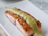 Chilean Salmon with Avocado Cream Sauce