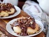 Cinnamon Rolls With Chocolate Bourbon Caramel Pecan Sauce & a King Arthur Flour Giveaway