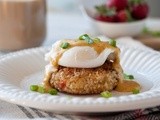 Crab Cake Eggs Benedict with Bacon Hollandaise