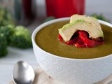 Creamy Vegan Broccoli Avocado Soup & Five Foodie New Years Resolutions