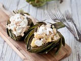 Grilled Artichokes with Crab Filling