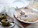 Salt Roasted Whole Fish with Grilled Artichokes