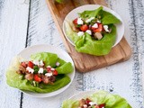 Strawberry, Chicken and Goat Cheese Lettuce Wraps