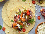 Crispy Shrimp Tacos With Chipotle Red Cabbage Slaw
