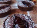 Red Wine Poached Pear & Chocolate Frangipane Tarts