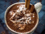 Thick, Creamy Vegan Gingerbread Hot Chocolate