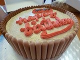 Chocolate Mocha Cake with Brandy Coffee Cream and Chocolate Fingers