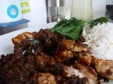Kam Heong Chicken (Stir-fried chicken in dried prawn and curry leaf sauce)