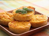Mini Pumpkin Quiches with 3 types of Cheese