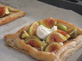 Quick Figs and Goat Cheese Honey Tart